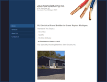 Tablet Screenshot of javacontrolsmfg.com